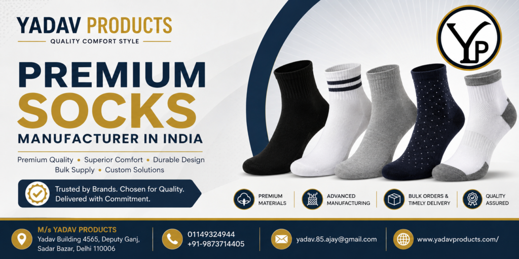 Premium Socks Manufacturer in India